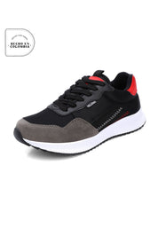 Tenis Hombre Negro-Rojo Tellenzi 423