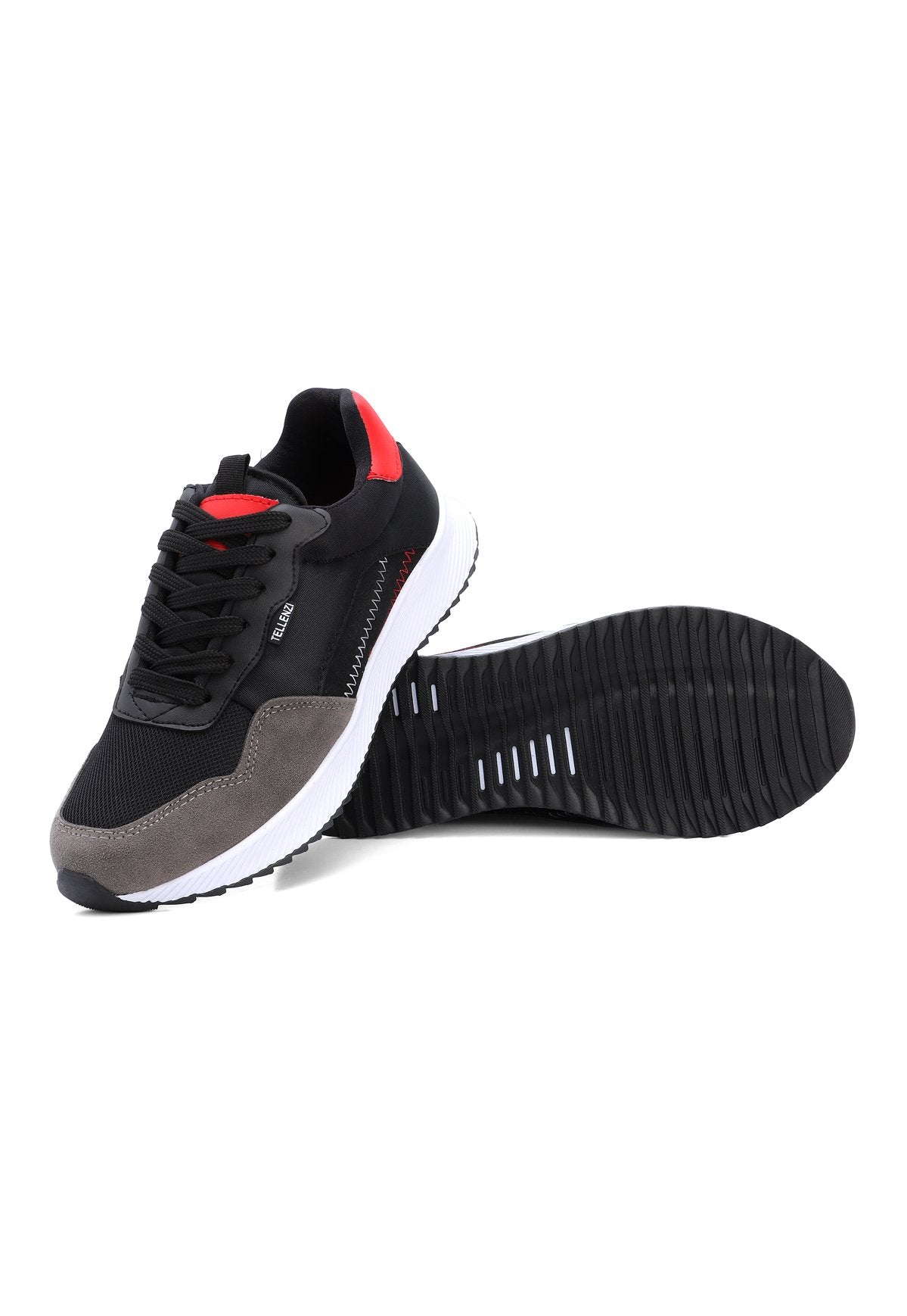 Tenis Hombre Negro-Rojo Tellenzi 423