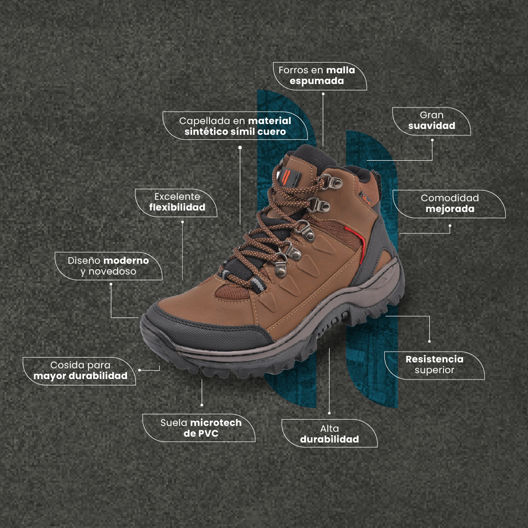 Botas Hombre Outdoor Negro Tellenzi 7-076 – Tellenzi Ecuador